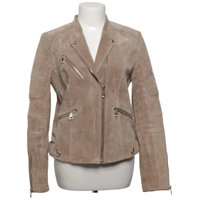 Biker jacket (Beige) from Jofama Rookie by Kristine Ullebø Suede