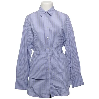 Blouse (Blauw, Wit) van Zara Katoen