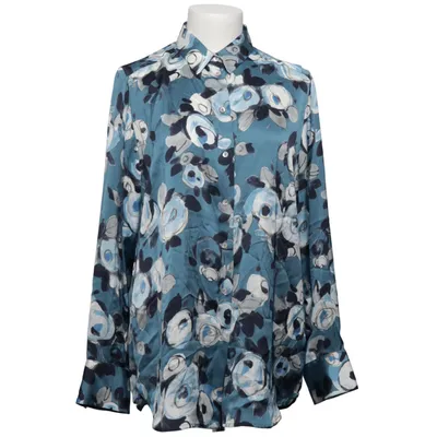Bluse (Blå, Sort, Hvid) fra Nadine H Polyester