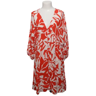 Robe (Rouge, Blanc) de Lindex Viscose
