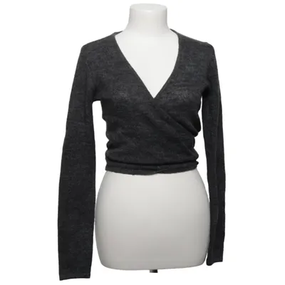 Slå om-cardigan (Grå) fra Brandy Melville Akryl, Mohair, Polyamid, Uld