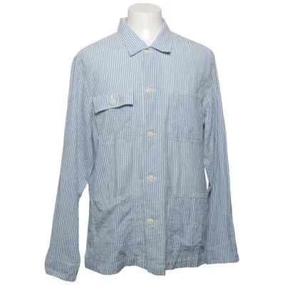 Overshirt (Blue, White) from East West Cotton