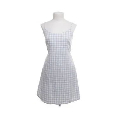 Dress (White, Blue) from Brandy Melville Elastane, Polyester, Viscose