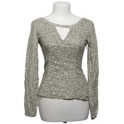 Blouse (Green, White) from Hollister