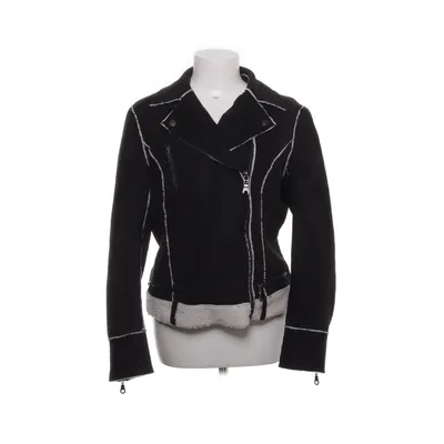 Bikerjakke (Sort, Hvid) fra Kriss Polyester