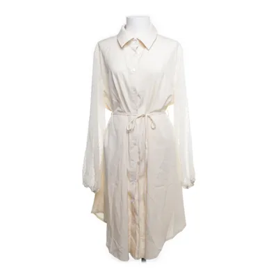 Shirt dress (Beige) from Shein Curve Polyester