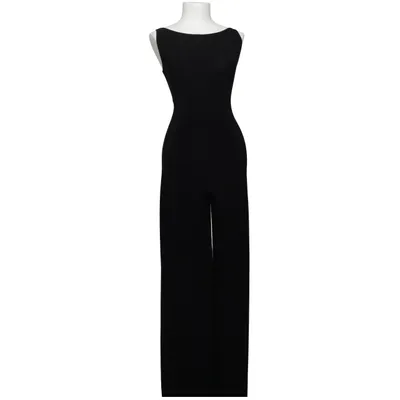 Buksedragt (Sort) fra Norma Kamali Elastan, Polyester
