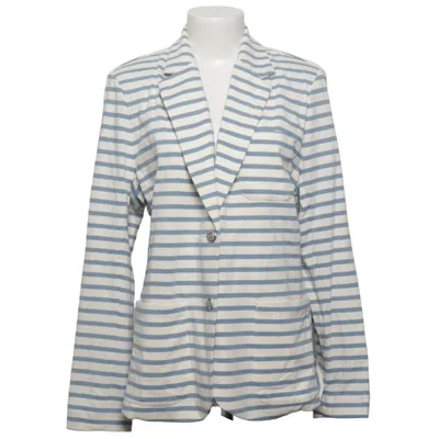 Blazer (Blau, Weiß) von Lauren Ralph Lauren Baumwolle