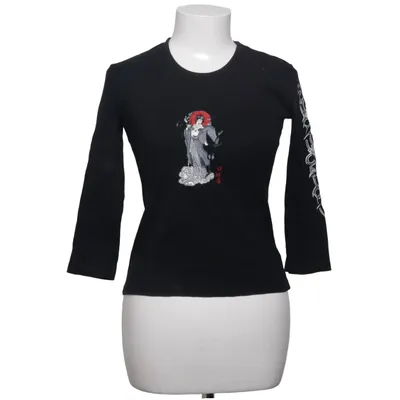 Långärmad t-shirt (Svart, Flerfärgad) från Impuls Bomull