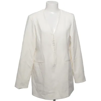 Blazer (White) from Dissh Elastane, Polyester, Viscose