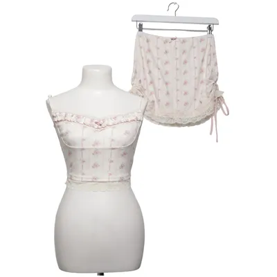 Set (White, Pink) from LaceMade Elastane, Polyester, Viscose