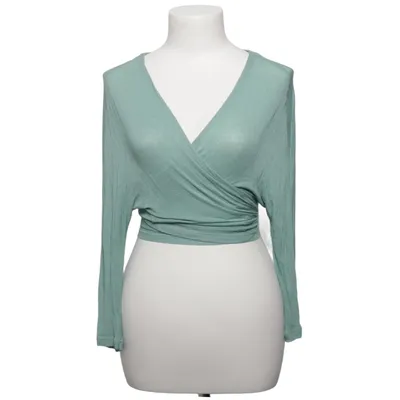 Slå om-cardigan (Grøn) fra Fox's Elastan, Viscose