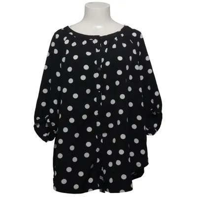 Bluse (Sort, Hvid) fra XLNT by KappAhl Polyester