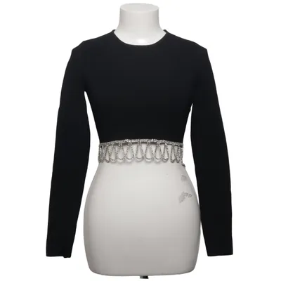 Crop top (Zwart) van Bershka Elastaan, Polyamide, Viscose