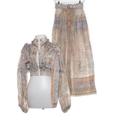 Set (Beige, Multicolored) from Zimmermann Linen, Silk
