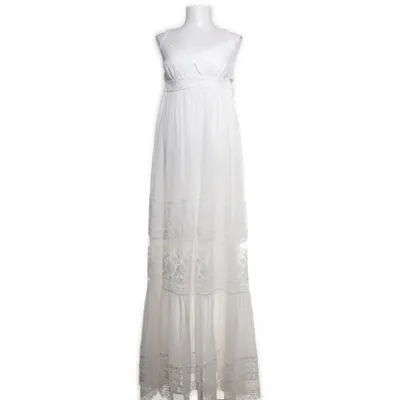 Maxikjole (Hvid) fra Saloni Silke, Bomuld, Linned, Polyester, Lyocell, Nylon