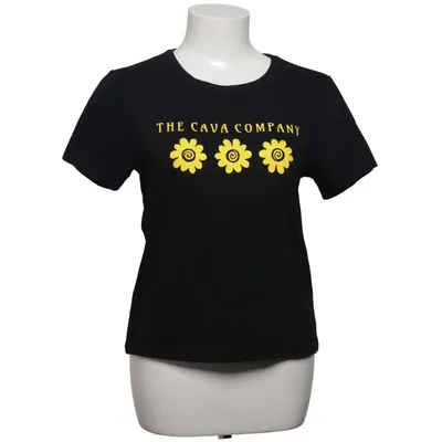 T-shirt (Svart, Gul) från The Cava Company Bomull