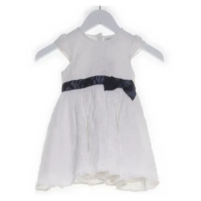Bloemenmeisjes jurk (Wit, Blauw) van Topolino Katoen, Polyamide, Polyester