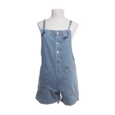 Hängselshorts (Blå) från Mango Denim Bomull