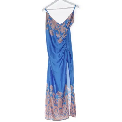Maxi jurk (Blauw, Meerkleurig) van Moda Italia Elastaan, Polyester