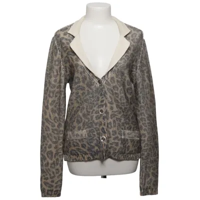 Cardigan (Beige, Noir) de Oui Moments Acrylique, Coton