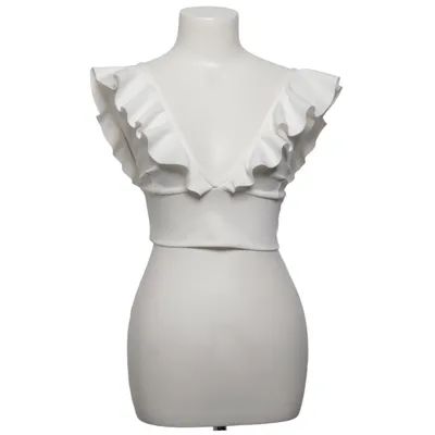 Crop top (Crop Frill Top) de NLY One Élasthane, Polyester