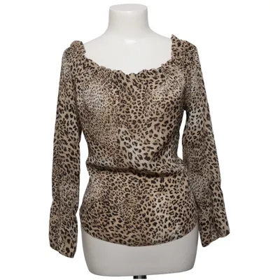 Blouse (Beige, Black) from Select Polyester