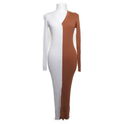 Shirt dress (White, Brown) from STAUD Nylon, Viscose