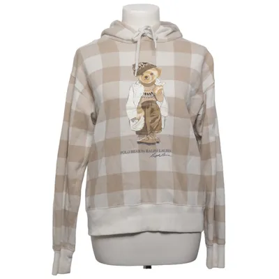 Hoodie (Beige, White) from Polo Ralph Lauren Cotton, Polyester
