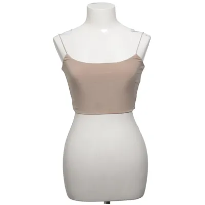 Crop top (Beige) van Pretty Body Elastaan, Polyester