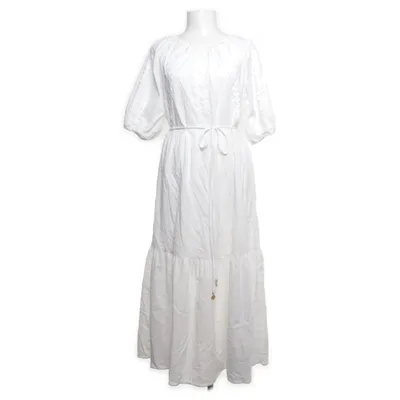 Långklänning (Vit) från The Fated Bomull, Polyester, Linne, Elastan