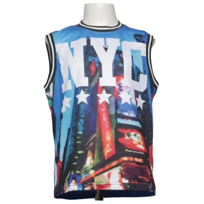 Basketlinne (Blå, Flerfärgad) från Mywear Young Polyester