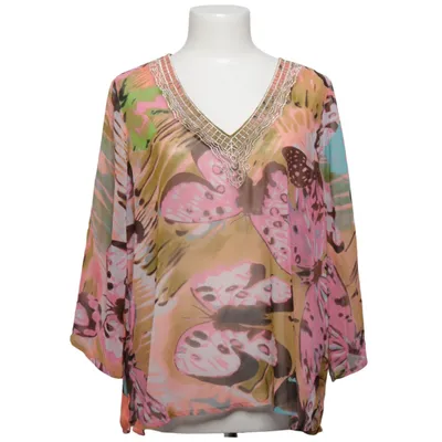 Bluse (Pink, Mehrfarbig) von Flash Woman Polyester