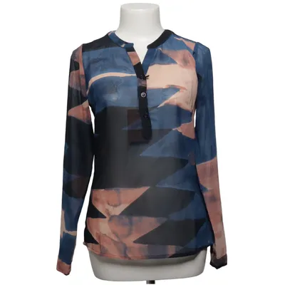 Blouse (Blue, Beige, Multicolored) from Peppercorn Polyester