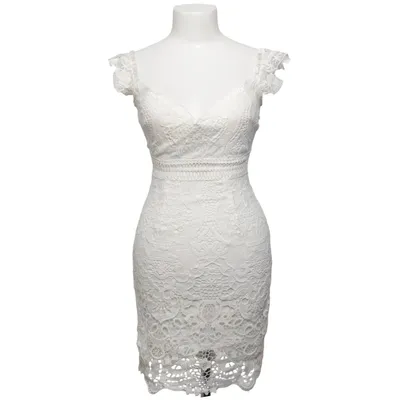 Robe de cocktail (Blanc) de Love Triangle Polyester