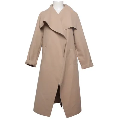 Coat (Beige) from Flam Mode Elastane, Polyester