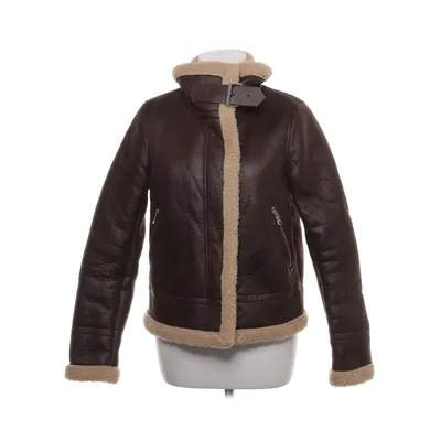 Shearlingjacka (Brun, Beige) från New Look Polyester, Polyuretan, Viskos