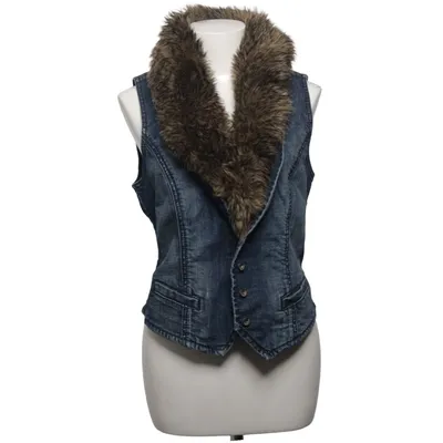 Denim vest (Blue) from ESPRIT Acrylic, Cotton, Elastane, Polyester
