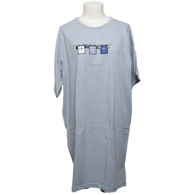 Jurk (Blauw, Wit) van Linda Clifford Katoen