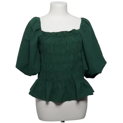 Top (Green) from Pieces Elastane, Polyester, Viscose