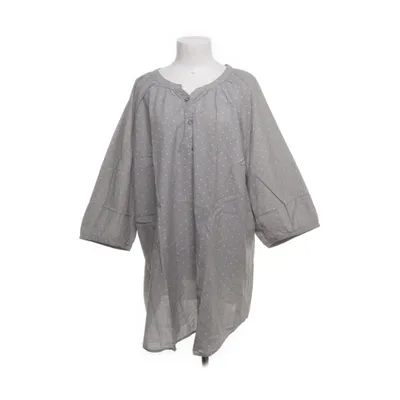 Blouse (Gray, White) from Ulla Popken Cotton