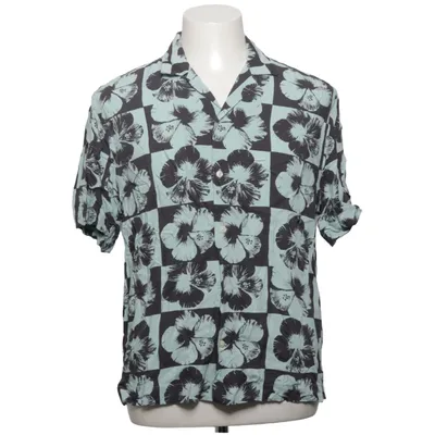 Short sleeve shirt (Blue, Black, Multicolored) from H&M Viscose