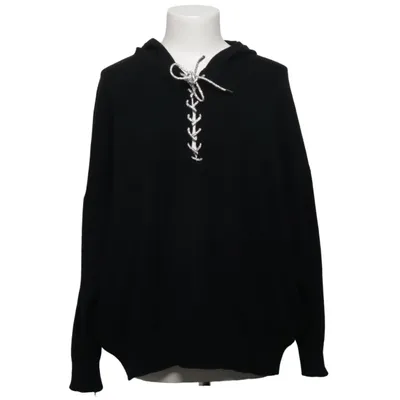 Hoodie (Black) from Moewy Polyester, Viscose