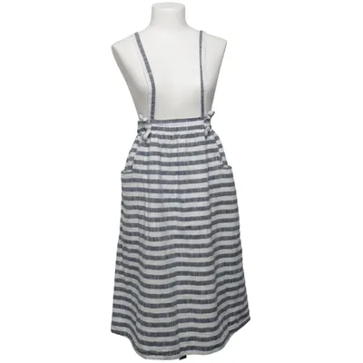 Dungaree skirt (Blue, White) from Nümph Cotton