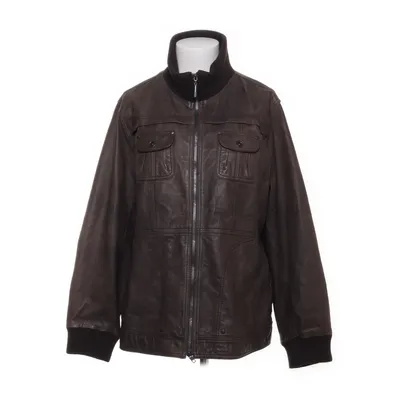 Läderjacka (Brun) från Cecil Bomull, Skinn, Polyester