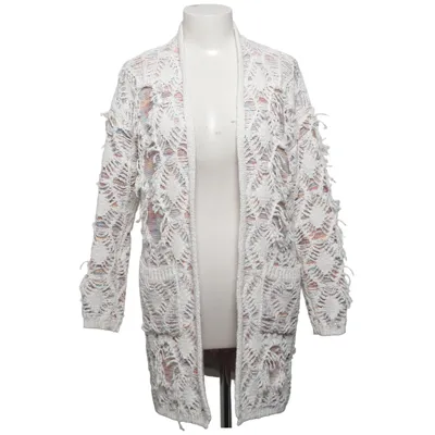 Cardigan (Wit, Meerkleurig) van Red Queen Acryl, Katoen, Wol