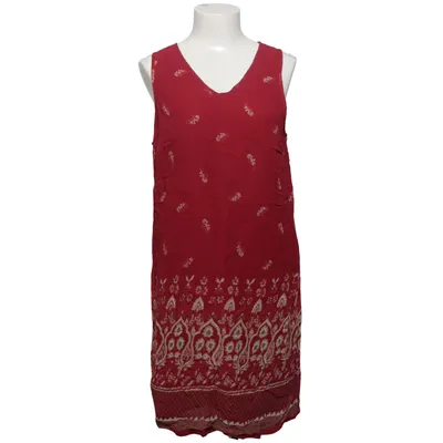Dress (Red, Gold) from Seal Cotton, Viscose