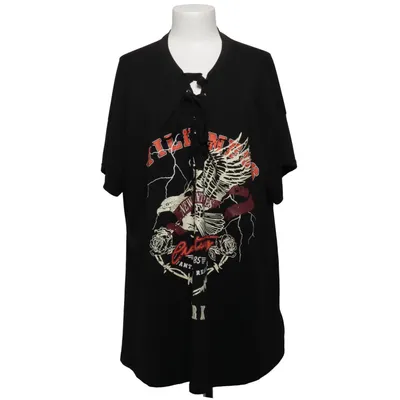 T-shirt (Svart) från Shein Curve Elastan, Polyester
