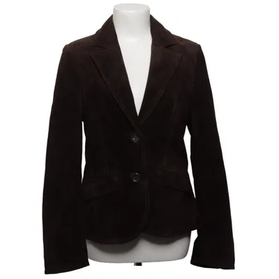 Leren blazer (Bruin) van Cue Leer