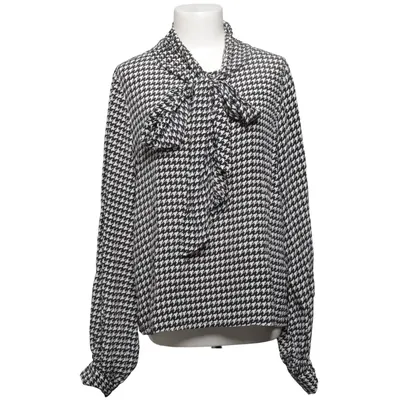 Strikblouse (Zwart, Wit) van Greta Stockholm